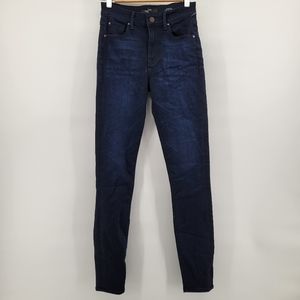 Fidelity Gwen high rise skinny dark wash jeans 25